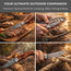 Damascus Hunting Knife 6.75" Folding Camping Outdoor Handmade Predator Hunter HandiGo USA