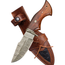 Handmade Damascus Fixed Blade Knife 10" Hunting Camping Outdoor Predator Hunter HandiGo USA