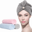 3-Pack Microfiber Hair Turban Towels Women Quick Dry Twist Anti-Frizz Curly Long Hair by Towel Oasis