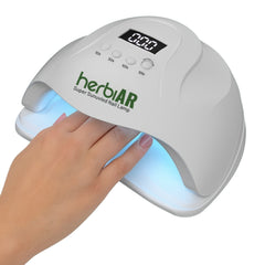 Herbiar 120W UV/LED Nail Lamp Gel Dryer - Professional Salon Curing Light Auto Sensor 4 Timer Modes