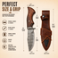 Handmade Damascus Fixed Blade Knife 10" Hunting Camping Outdoor Predator Hunter HandiGo USA