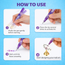 Herbiar 3D Nail Art Pen Set 12 Colors – 0.5mm Fine Tip, Waterproof DIY Manicure and Nail Designs