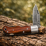 Damascus Hunting Knife 6.75" Folding Camping Outdoor Handmade Predator Hunter HandiGo USA