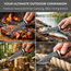 Handmade Damascus Fixed Blade Knife 8.75" For Hunting Camping Outdoor Predator Hunter HandiGo USA
