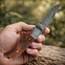 Damascus Hunting Knife 6.75" Folding Camping Outdoor Handmade Predator Hunter HandiGo USA