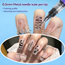 Herbiar 3D Nail Art Pen Set 12 Colors – 0.5mm Fine Tip, Waterproof DIY Manicure and Nail Designs